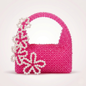 Bella Crystelle Pink Bow Crystal Handbag – Luxury Statement Purse