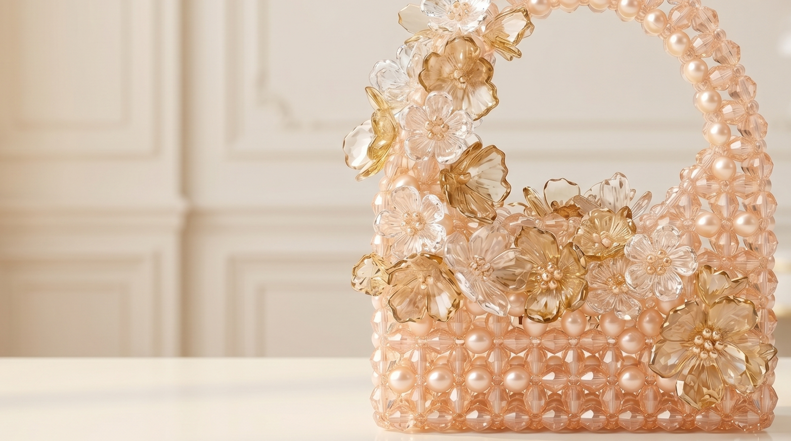 golden crystal bag 